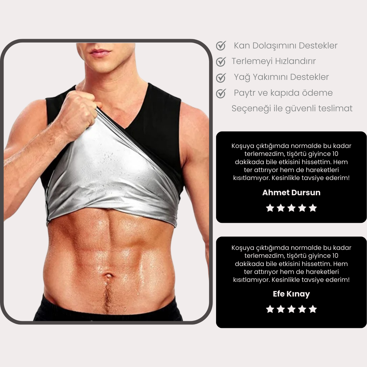 Terliyo® Sıfır Kol Sauna Shirt