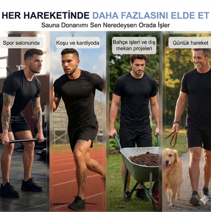 Terliyo® Kısa Kol Sauna T-Shirt